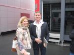 Petra und David Coulthard bei der F1